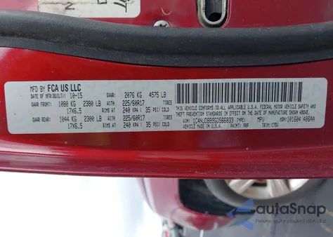 2016 Jeep Compass Sport из США, поврежденный, VIN 1C4NJDBB9GD566833